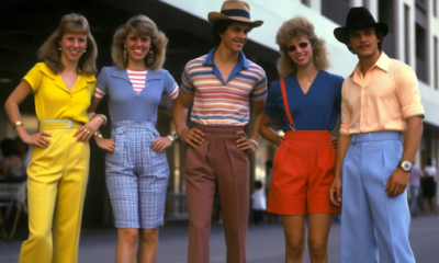 Iconic 1970s fashion trends featuring disco, punk, and bohemian styles.