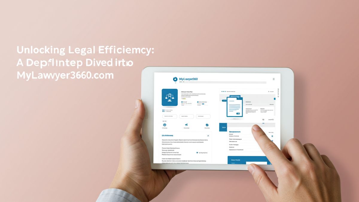 Unlocking Legal Efficiency: A Deep Dive into MyLawyer360.com