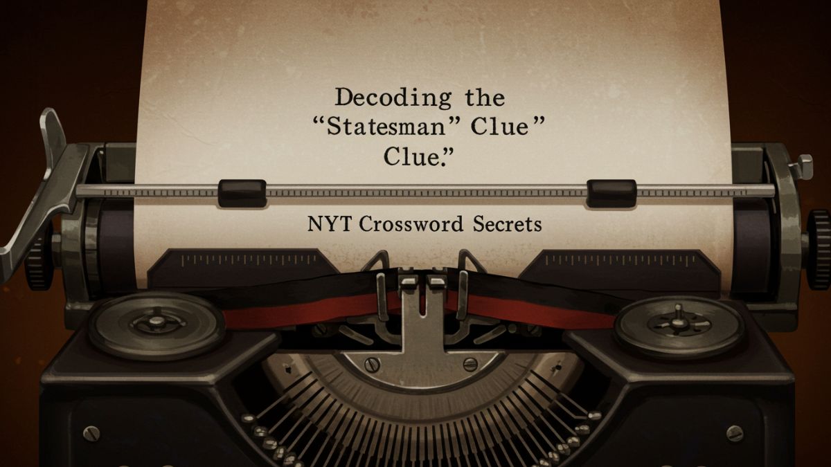 Decoding the 'Statesman' Clue: A Deep Dive into statesman nyt crossword Secrets